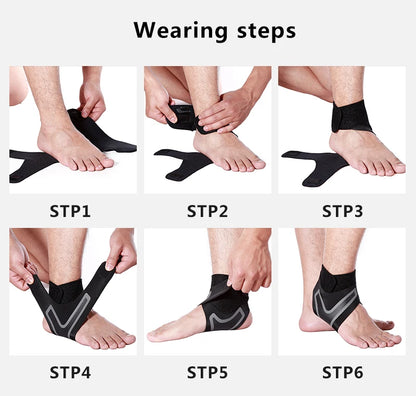 Tobilleras Adjustable Ankle Weights Sportswear Elastic Running Basketball Ankle Brace tornozeleira esporte Sport Ankle Support