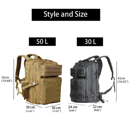 Lawaia 30L or 50L Tactical Backpacks